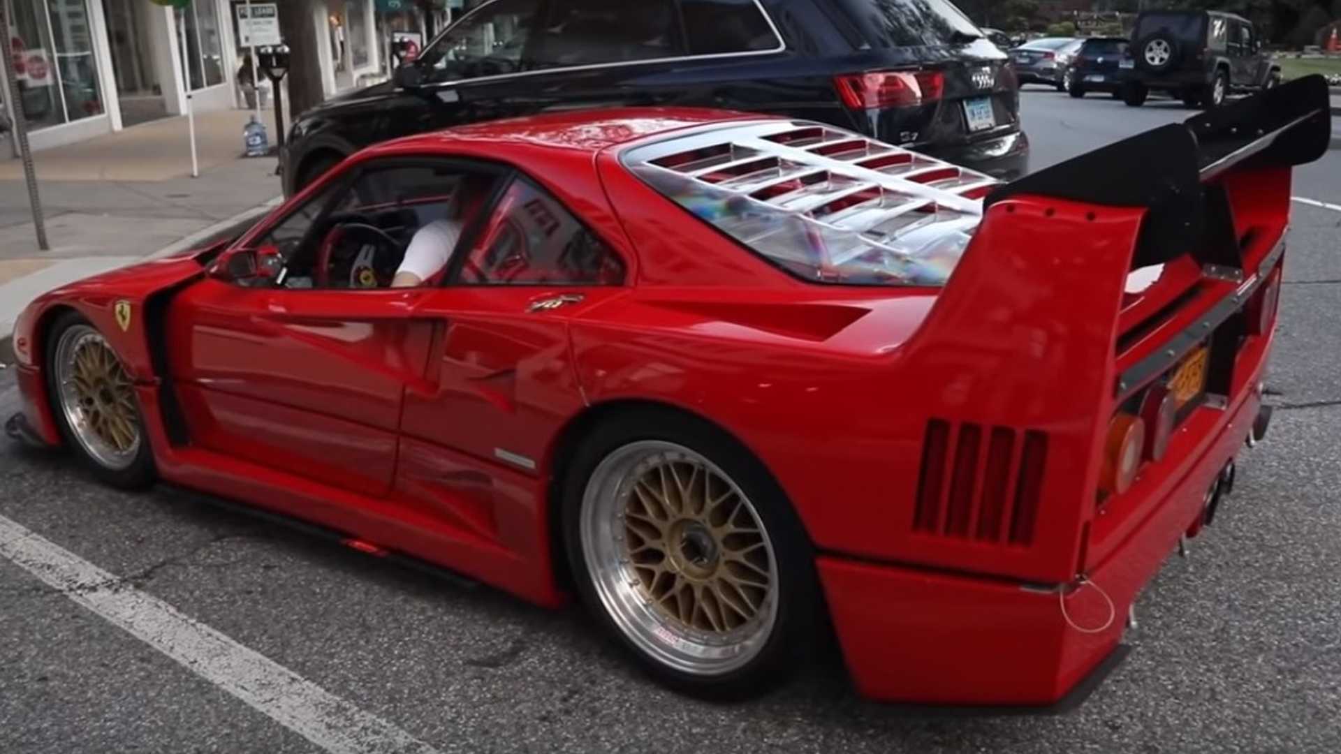 rare-f40-gte-street-parked